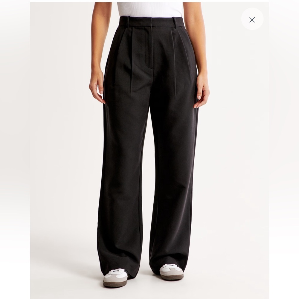 Abercrombie & Fitch Black Wide Leg Pants